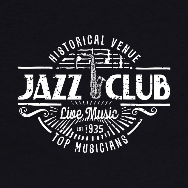 Retro Jazz Club Vintage Style by jazzworldquest